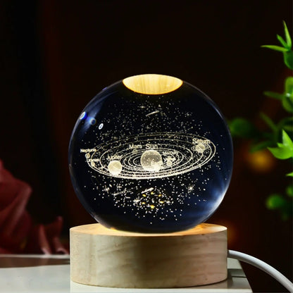 CosmoLuxe™ 3D Crystal Galaxy Lamp – The Magic of the Universe in Your Room.