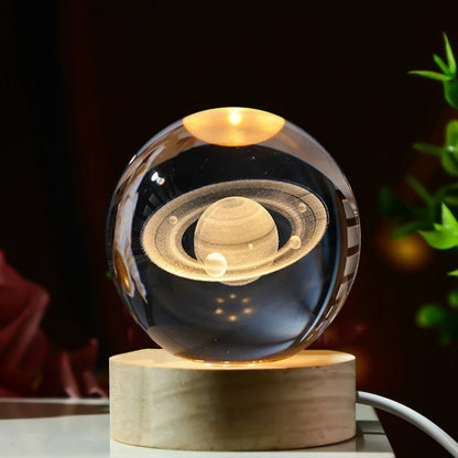 CosmoLuxe™ 3D Crystal Galaxy Lamp – The Magic of the Universe in Your Room.