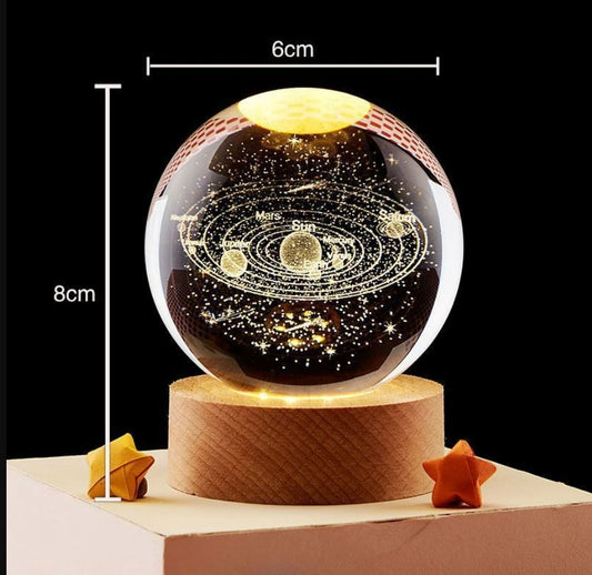 CosmoLuxe™ 3D Crystal Galaxy Lamp – The Magic of the Universe in Your Room.